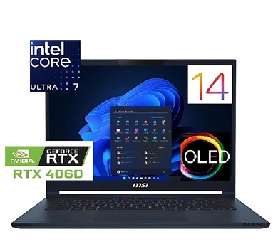Ноутбук Игровой (2024) MSI Stealth 14 AI Studio Ultra 7-155H/32GB/1TB/Win11 RTX4060