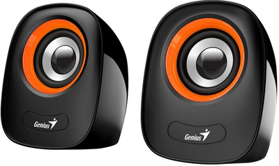 Акустична система Genius SP-Q160, 2.0, USB-А, mini-jack, помаранчевий (31730027402)