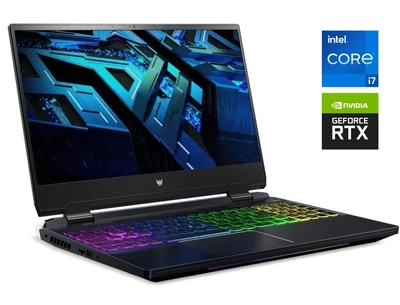 Игровой ноутбук Б-класс Acer Predator Helios 300 PH315-55 / 15.6" (2560x1440) IPS / Intel Core i7-12700H (14 (20) ядер по 3.5 - 4.7 GHz) / 16 GB DDR5 / 1000 GB SSD NVMe / nVidia GeForce RTX 3070 Ti, 8 GB GDDR6, 256-bit / WebCam б/у