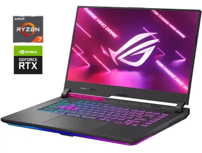 Ігровий ноутбук Б-клас Asus ROG Strix G513RM / 15.6" (2560x1440) IPS / AMD Ryzen 7 6800H (8 (16) ядер по 3.2 - 4.7 GHz) / 16 GB DDR4 / 1000 GB SSD / nVidia GeForce RTX 3060, 6 GB GDDR6, 192-bit б/в