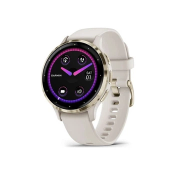 Смарт-годинник Garmin Venu 3S, Ivory + Soft Gold, GPS [47812]