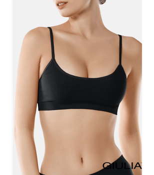 Еластичний топ в рубчик GIULIA - Giulia - CAMI TOP RIB - S/M - Black