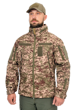 Демісезонна тактична куртка WinTac Soft Shell Stalker Predator 3XL хижак