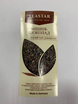 Чай Tea Star Вишня-шоколад черный с добавками рассыпной 50г 63890
