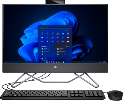 Ekran 23.8" IPS (1920x1080) Full HD / Intel Core i3-1215U (1.2 - 4.4 GHz) / RAM 8 GB / SSD 512 GB / Intel UHD Graphics / brak NO / LAN / WI-FI / Bluetooth / kamera internetowa / Windows 11 Professional / 5.37 kg / czarny / klawiatura + mysz