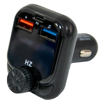 FM модулятор для автомобиля HZ H43+ BT 4.2, TYPE-C Black
