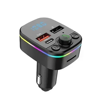 Трансмиттер FM MOD HZ 607 BT 2USB + TYPE C Black