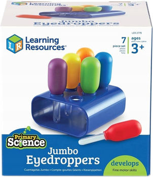 Розвиваюча іграшка Learning Resources Jumbo Eyedroppers Піпетки 6 деталей (0765023827798)