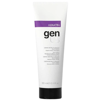Відновлюючий крем GENUS Keratin для фарбованого і пошкодженого волосся без змивання 300 мл
