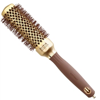 Термобрашинг OLIVIA GARDEN Expert Blowout Shine Wavy Bristles Gold&Brown 35