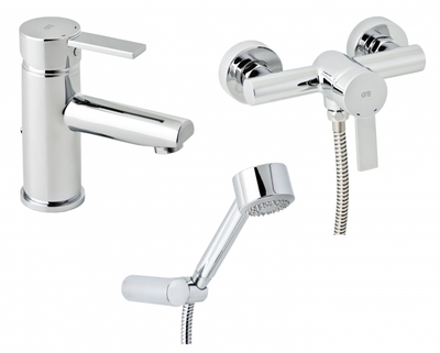 Набор смесителей GENEBRE Tau2 03TA2-shower (65135 29 45 66 + 65110 29 45 66)