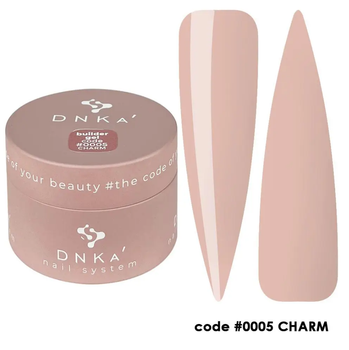 Моделюючий гель DNKa Builder Gel #0005 Charm (коричневий) 30 мл