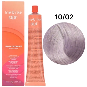 Крем-фарба INEBRYA Color Стійка 10/02 Платиновий свiтлий фіолет pastel 100 мл