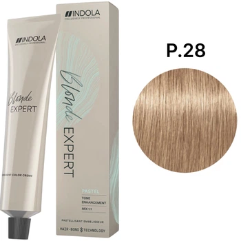 Перманентна крем-фарба INDOLA Blonde Expert Pastel P.28 - Блонд пастель перламутровий шоколадний 60 мл