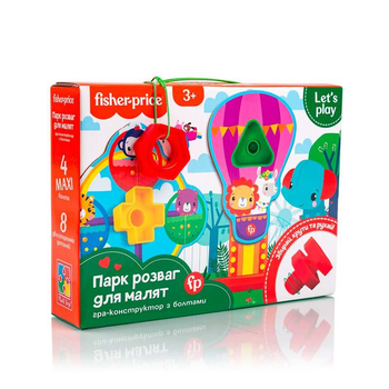 Игра-конструктор с болтами "Fisher Price. Парк развлечений для самых маленьких". VT2905-21