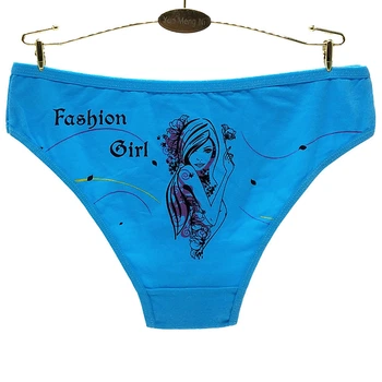 Женские хлопковые трусики трусы Honey Fashion Accessories XS/S голубой (2-47)