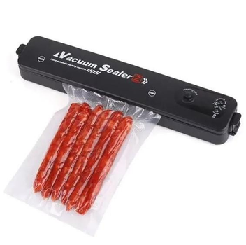 Вакуумный автоматический упаковщик для продуктов, бытовой вакууматор Automatic Packing JP-12Y Черный