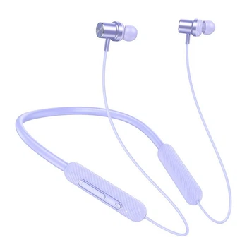 Беспроводные Bluetooth наушники Hoco ES70 Armour neck-mounted 80h для бега и спорта Purple