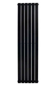 Дизайнерский радиатор отопления ARTTIDESIGN Livorno II 6/1600/408/50 вертикальный черный матовый
