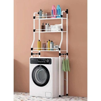 Полка-стеллаж над стиральной машиной 68*25*160см Home R30891