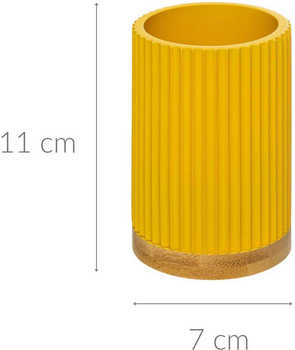 Стакан для зубних щіток 5five Simply Smart Modern Yellow (3560237580135)