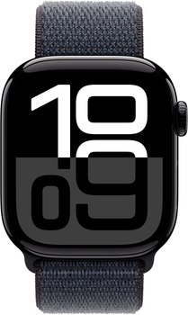 Смарт-годинник Apple Watch Series 10 GPS 42mm Jet Black Aluminium Case with Ink Sport Loop (MWWG3)