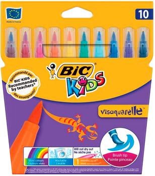 Markery BIC Visaquarelle 10 kolorów 10 sztuk (3270220001553)