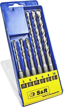 Набор буров S&R SDS-Plus 6 шт (210241006)
