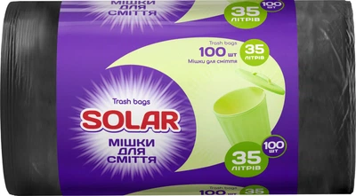 Пакети для сміття Solar 35 л 100 шт (4820269930056)