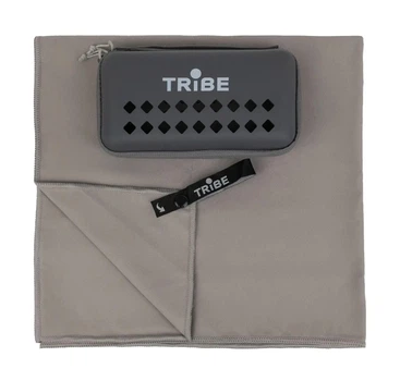 Полотенце из микрофибры 60х120 см в чехле Tribe Pocket Towel T-LC-0001-L-grey