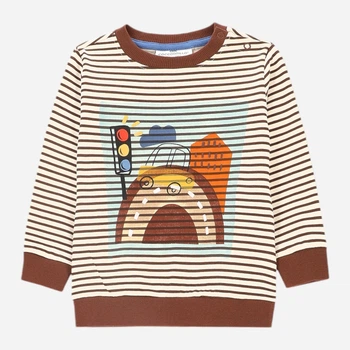 Дитячий світшот для хлопчика Coccodrillo My Way Boy Newborn ZC4143102MBN-022 80 см Різнокольоровий (5904986432754)