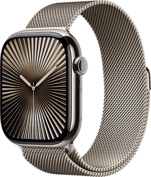 Smartwatch Apple Watch Series 10 GPS + Cellular 46mm Natural Titanium Case with Natural Milanese Loop - S/M (MC7Q4)