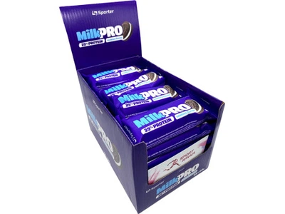 Упаковка батончиков Sporter MILK PRO 29% 24 штуки по 60 грамм Вкус Печенье