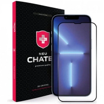 Захисне скло для смартфона +NEU Chatel Corning Gorilla Glass with Mesh for iPhone 13 Pro/14 Black