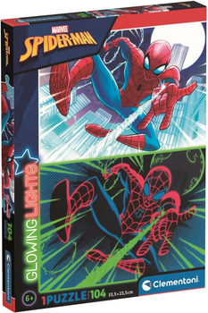 Puzzle Clementoni Glowing Spider Man 104 elementy 27555 (8005125275557)