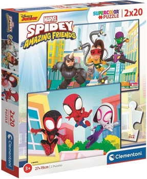 Puzzle Clementoni Spidey and His Amazing Friends 2 x 20 elementów 24794 (8005125247943)