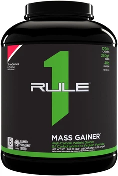 Гейнер Rule One Mass Gainer 2.6 kg (Strawberries & Creme)
