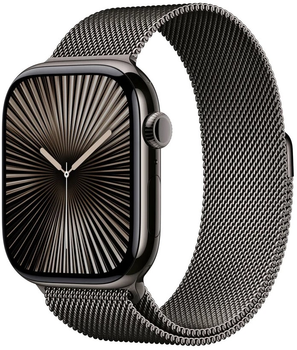 Smartwatch Apple Watch Series 10 GPS + Cellular 46mm Slate Titanium Case with Slate Milanese Loop - M/L (MWYW3)