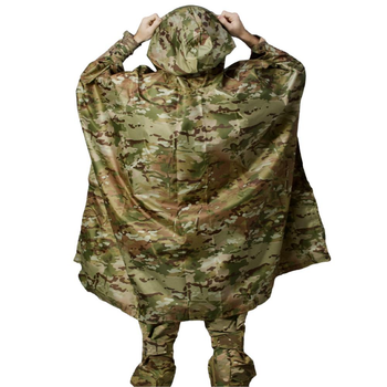 Плащ-палатка пончо rip stop Ranger RA8919 XL 210х140см Multicam