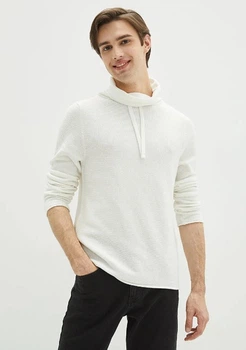 Чоловічий светр LC Waikikiki з коміром-хомут XXL Білий (LCWKnitwear-8586)