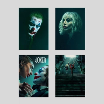 Набір постерів Джокер 2 / Джокер Божевілля на двох / Joker 2 / Хоакін Фенікс, Леді Гага / 4 шт А3