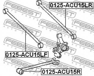 Важіль підвіски (тяга) Febest (0125ACU15R)