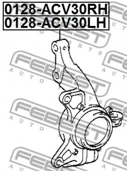 Кулак поворотний Febest (0128ACV30FLH)