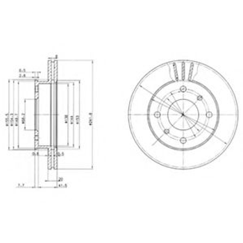 Гальмівний диск Delphi (BG2632)