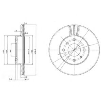 Гальмівний диск Delphi (BG2567)