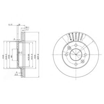 Гальмівний диск Delphi (BG2282)