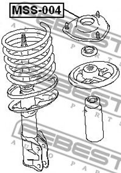 Опора амортизатора Febest (MSS004)