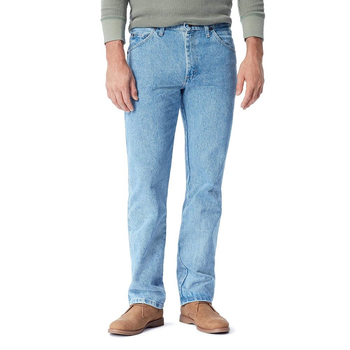Джинсы мужские Wrangler Authentics - Light Stonewash W33 L32 Голубой (ZM100LS)