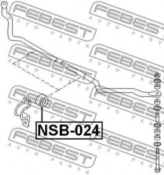 Втулка стабілізатора Febest (NSB024)