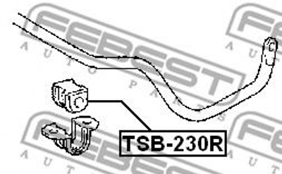 Втулка стабілізатора Febest (TSB230R)